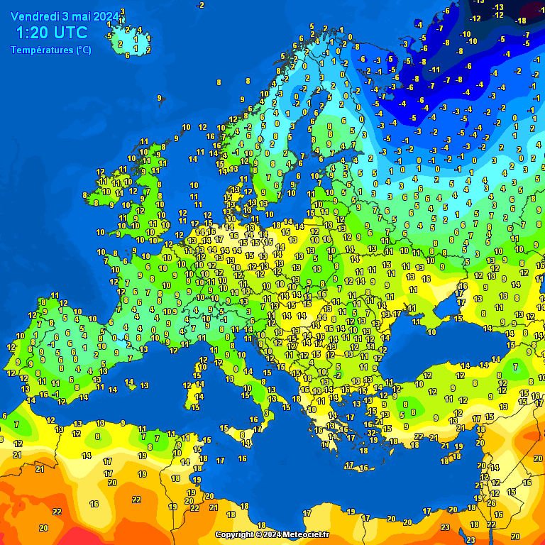 Teploty Evropa